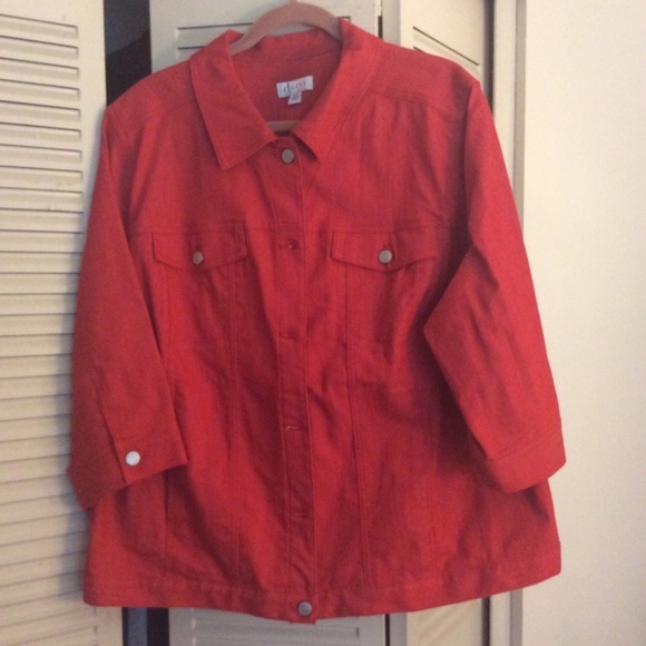 Denim&Co Jackets & Blazers - Red Denim Jacket *OFFERS WELCOME*